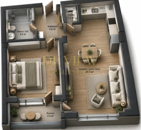 2-СТАЕН, 70 m2 - Holmes.bg 2-СТАЕН, 70 m2