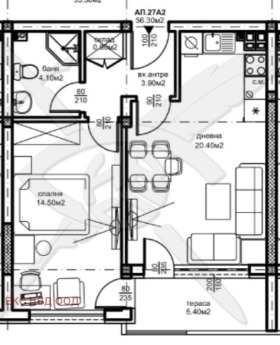 Обява Продава 2-СТАЕН,град Пловдив, Южен
