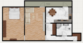 2-СТАЕН, 62 m2 - Holmes.bg 2-СТАЕН, 62 m2