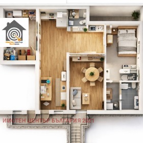 3-СТАЕН, 106 m2 - Holmes.bg 3-СТАЕН, 106 m2