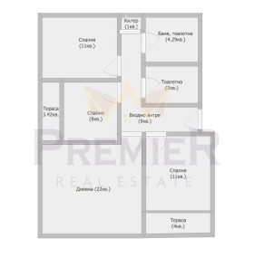 Til salg 3 soveværelser