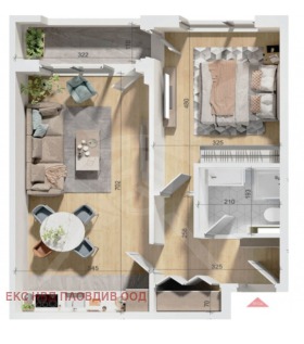 2-СТАЕН, 75 m2 - Holmes.bg 2-СТАЕН, 75 m2