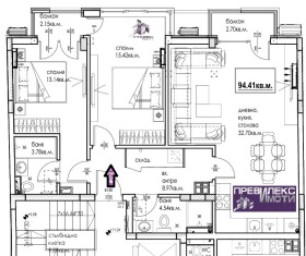 3-СТАЕН, 114 m2 - Holmes.bg 3-СТАЕН, 114 m2
