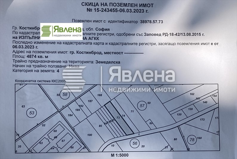 Продава ПАРЦЕЛ, област София, гр. Костинброд • 65000 € / 127128.95 лв. • 58088626 1 — Holmes.bg Продава ПАРЦЕЛ, област София, гр. Костинброд • 65000 € / 127128.95 лв. • 58088626 1