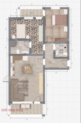 3-СТАЕН, 107 m2 - Holmes.bg 3-СТАЕН, 107 m2
