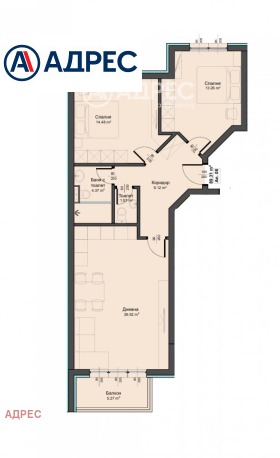 3-СТАЕН, 98 m2 - Holmes.bg 3-СТАЕН, 98 m2