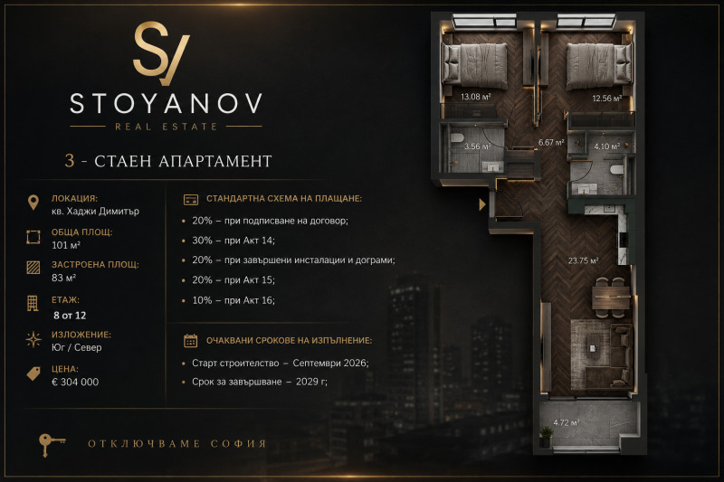 Продава 3-СТАЕН, град София, Хаджи Димитър • 305000 € / 596528.15 лв. • 86864909 1 — Holmes.bg Продава 3-СТАЕН, град София, Хаджи Димитър • 305000 € / 596528.15 лв. • 86864909 1