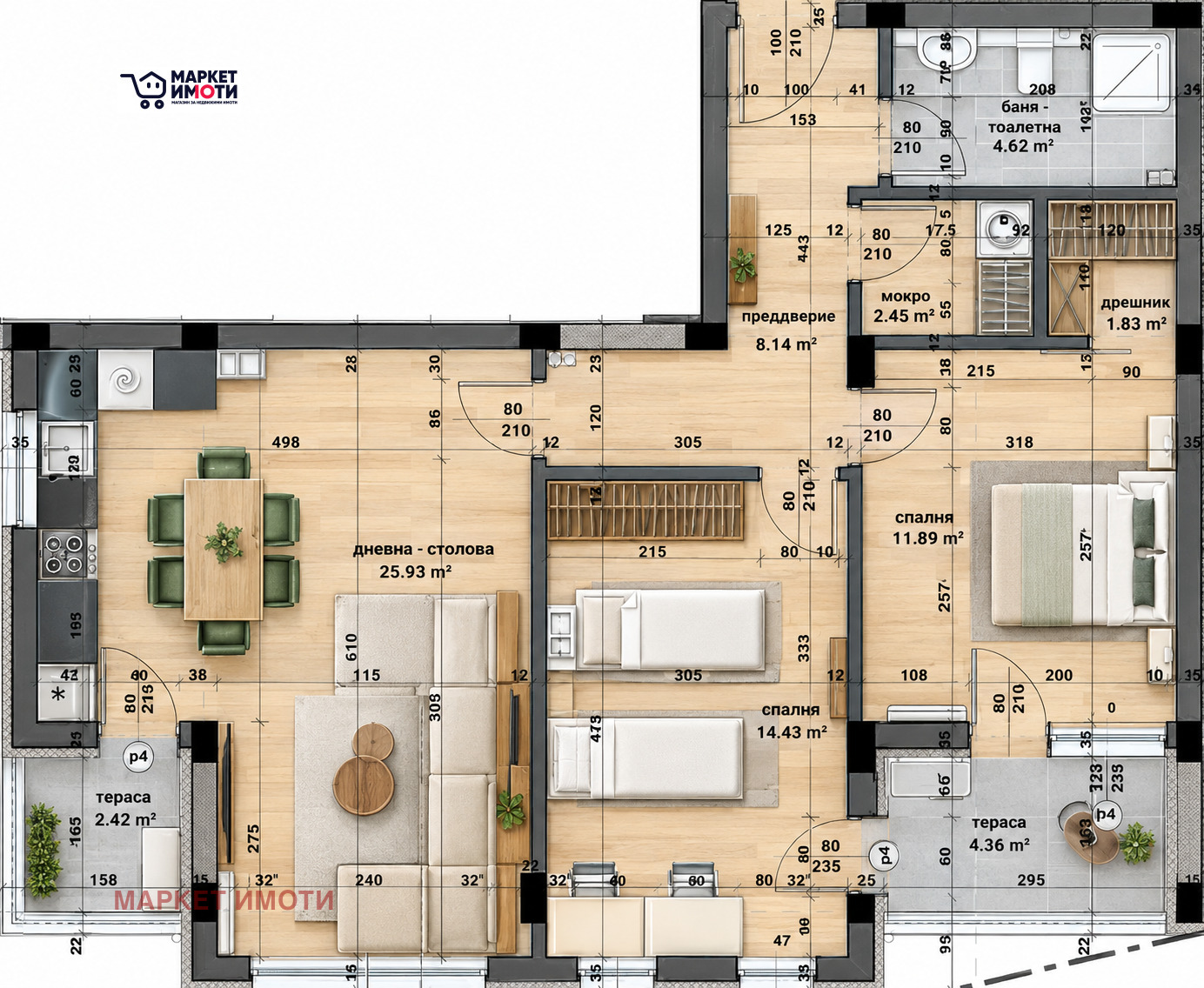 Продава 3-стаен град Стара Загора , Железник - център , 113 кв.м | 49713800 — Imoti.com Продава 3-стаен град Стара Загора , Железник - център , 113 кв.м | 49713800