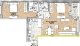 3-СТАЕН, 110 m2 - Holmes.bg 3-СТАЕН, 110 m2