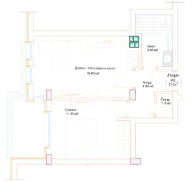 2-СТАЕН, 55 m2 - Holmes.bg 2-СТАЕН, 55 m2