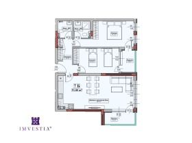 3-СТАЕН, 105 m2 - Holmes.bg 3-СТАЕН, 105 m2