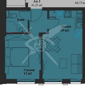 2-СТАЕН, 52 m2 - Holmes.bg 2-СТАЕН, 52 m2