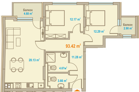Продава 3-СТАЕН, град София, Зона Б-19 • 332800 € / 650900.22 лв. • 96032868 1 — Holmes.bg Продава 3-СТАЕН, град София, Зона Б-19 • 332800 € / 650900.22 лв. • 96032868 1