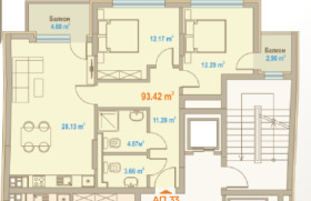 3-СТАЕН, 129 m2 - Holmes.bg 3-СТАЕН, 129 m2