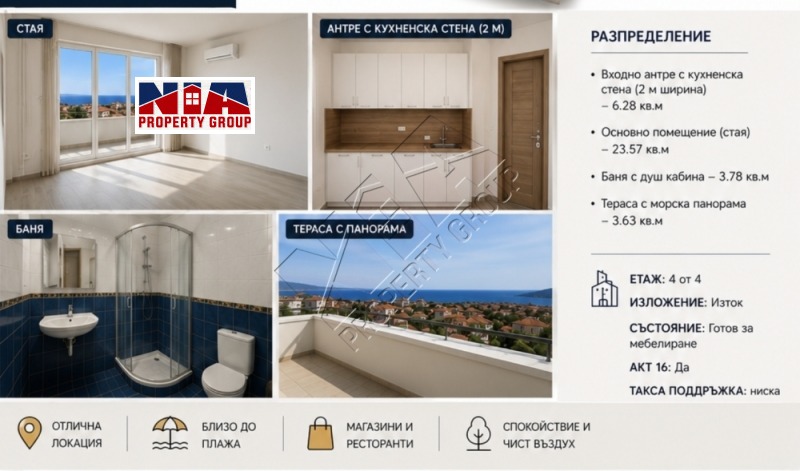 Продава 2-СТАЕН, област Бургас, гр. Черноморец • 78000 € / 152554.74 лв. • 66825460 1 — Holmes.bg Продава 2-СТАЕН, област Бургас, гр. Черноморец • 78000 € / 152554.74 лв. • 66825460 1