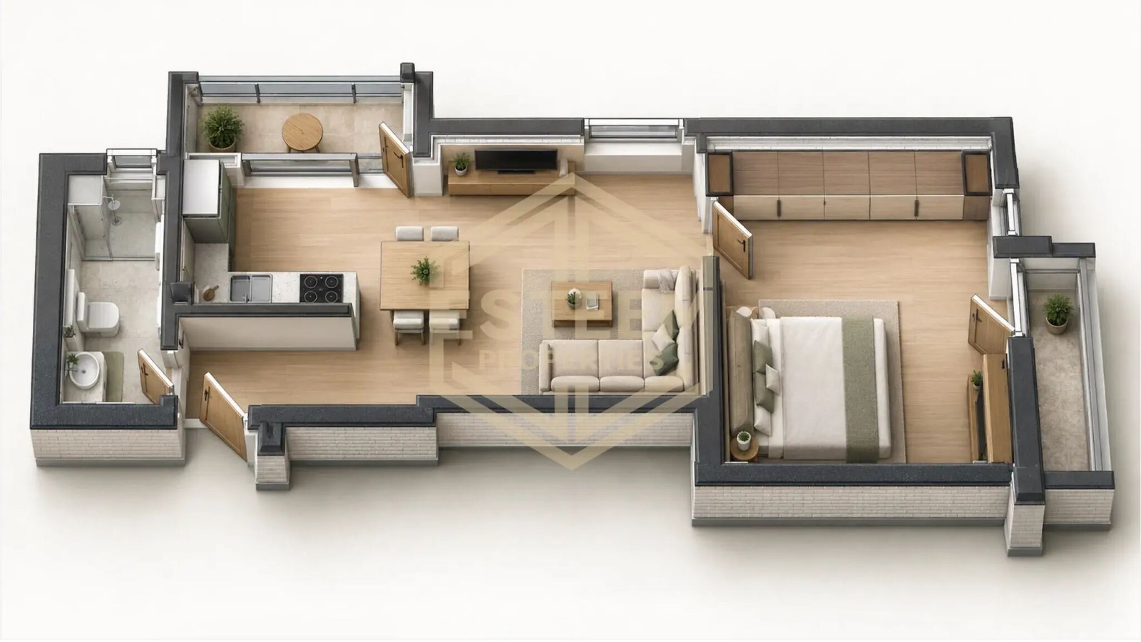 Продава 2-стаен град Русе , Здравец , 77 кв.м | 57462390 — Imoti.com Продава 2-стаен град Русе , Здравец , 77 кв.м | 57462390