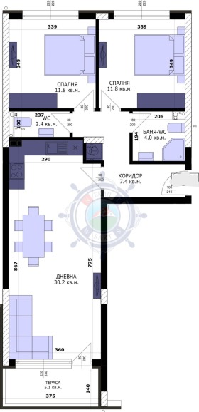 3-СТАЕН, 97 m2 - Holmes.bg 3-СТАЕН, 97 m2