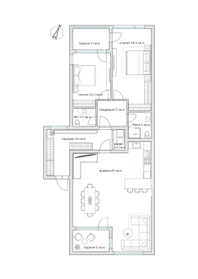 3-СТАЕН, 152 m2 - Holmes.bg 3-СТАЕН, 152 m2