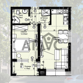 2-СТАЕН, 62 m2 - Holmes.bg 2-СТАЕН, 62 m2