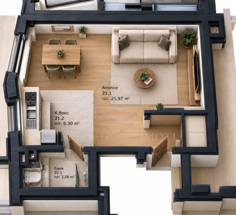 Продава 1-СТАЕН, град Пловдив, Кършияка • 88000 € • 17412956 1 — Holmes.bg Продава 1-СТАЕН, град Пловдив, Кършияка • 88000 € • 17412956 1