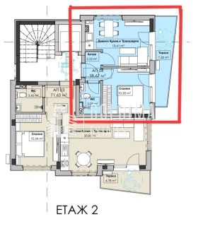 2-СТАЕН, 59 m2 - Holmes.bg 2-СТАЕН, 59 m2