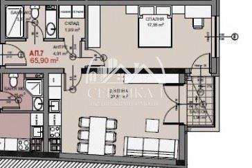 Продаја  1 спаваћа соба Софија , Овча купел , 82 м2 | 62874289 - слика [5]