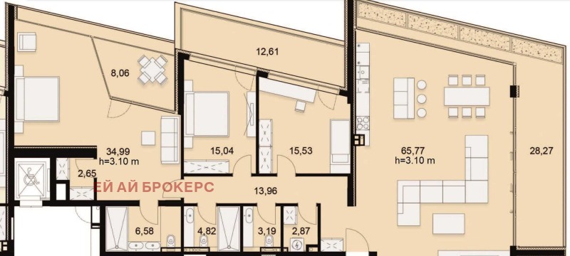 Till salu  3 sovrum Sofia , Simeonovo , 266 kvm | 89343645 - bild [7]