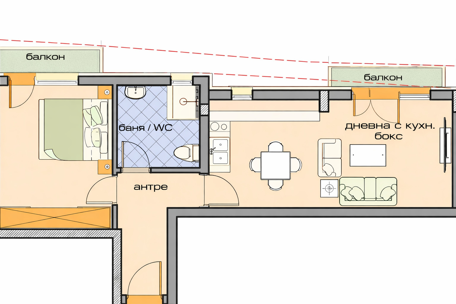 Продава 2-СТАЕН, гр. Варна, Цветен квартал