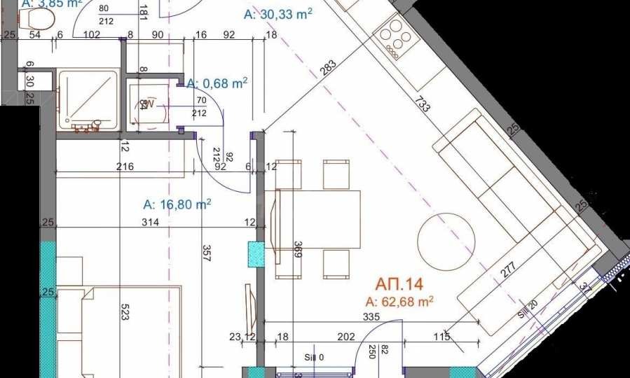 Продава 2-СТАЕН, гр. Бургас, Братя Миладинови, снимка 2 - Апартаменти - 55266208