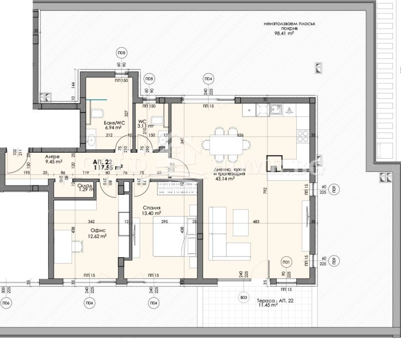 Продава 3-СТАЕН, гр. Пловдив, Христо Смирненски, снимка 16 - Aпартаменти - 48109093