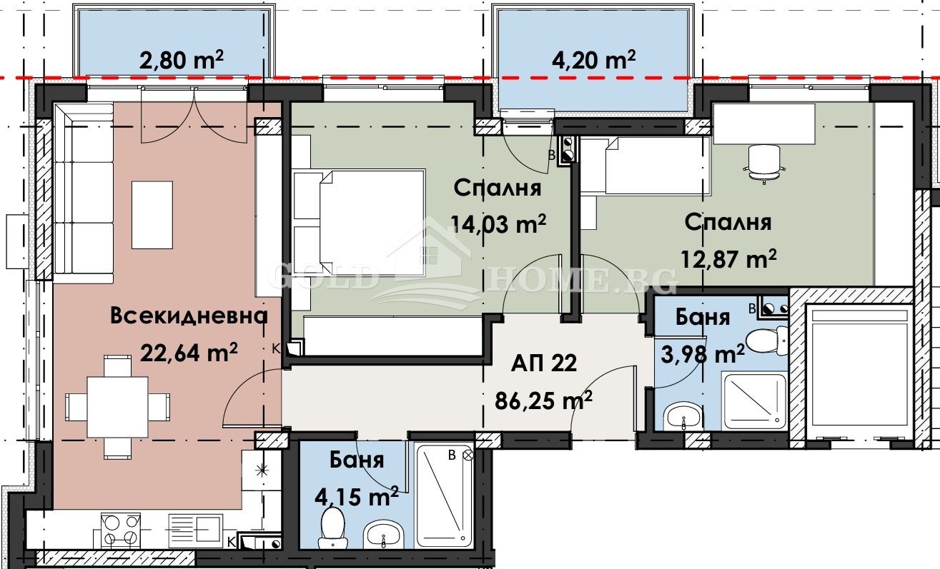 Продава 3-СТАЕН, гр. Пловдив, Кършияка, снимка 2 - Апартаменти - 55529107