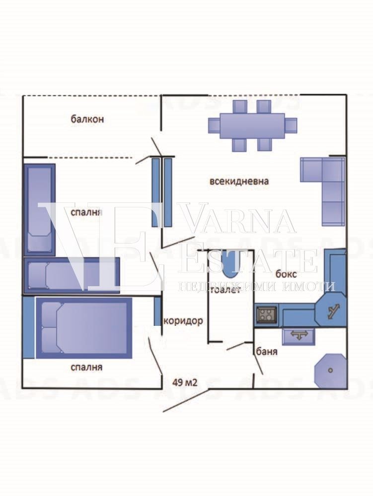 Продава  2-стаен град Варна , Владислав Варненчик 1 , 49 кв.м | 29248726 - изображение [17]
