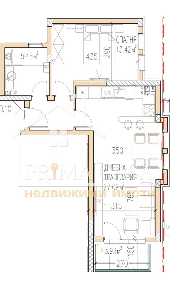 Продается  1 спальня Пловдив , Остромила , 77 кв.м | 10123599