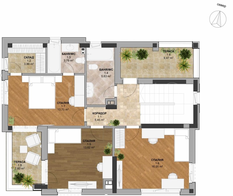 Продава КЪЩА, с. Рогош, област Пловдив, снимка 5 - Къщи - 52387061