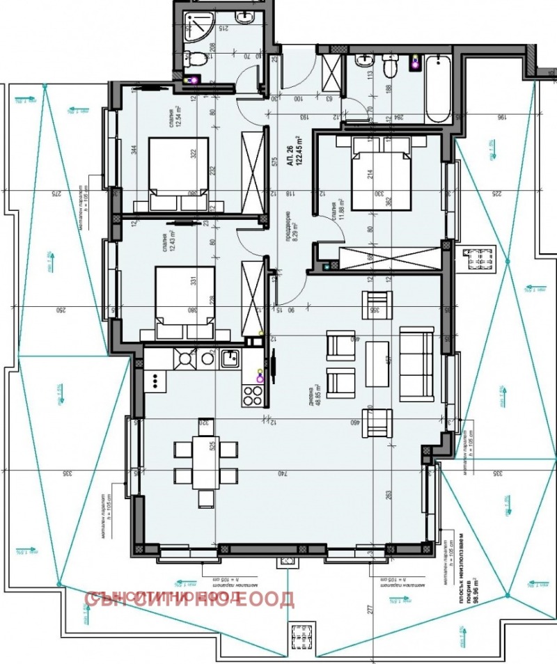 En venta  3+ dormitorios Sofia , Manastirski livadi , 148 metros cuadrados | 67989580 - imagen [6]