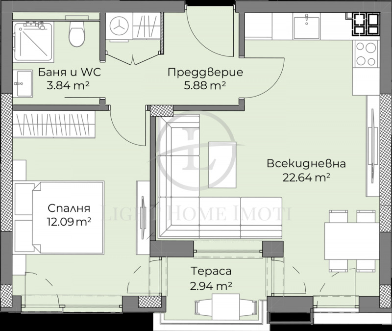 Продава 2-СТАЕН, гр. Пловдив, Христо Смирненски, снимка 3 - Aпартаменти - 47629000