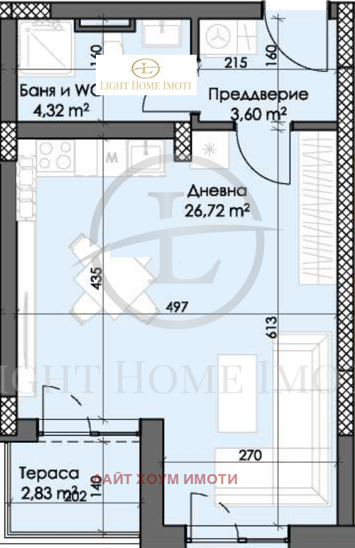 Na prodej  Studio Plovdiv , Trakija , 54 m2 | 19369976 - obraz [3]