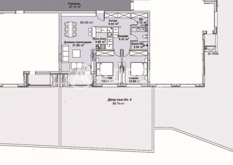 Продава 3-СТАЕН, гр. София, Бояна, снимка 4 - Апартаменти - 53382442