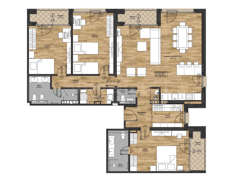 Продава 4-СТАЕН, гр. София, Бояна, снимка 3 - Апартаменти - 51591700