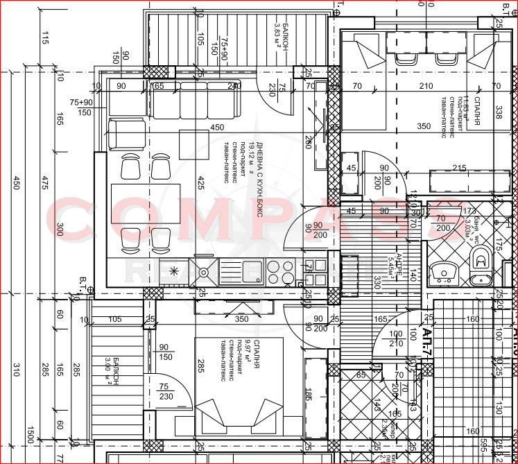 Продава 3-СТАЕН, гр. Варна, Виница, снимка 3 - Aпартаменти - 48210227