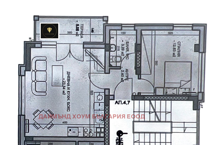 Продава 2-СТАЕН, гр. Пловдив, Христо Смирненски, снимка 2 - Aпартаменти - 49191711