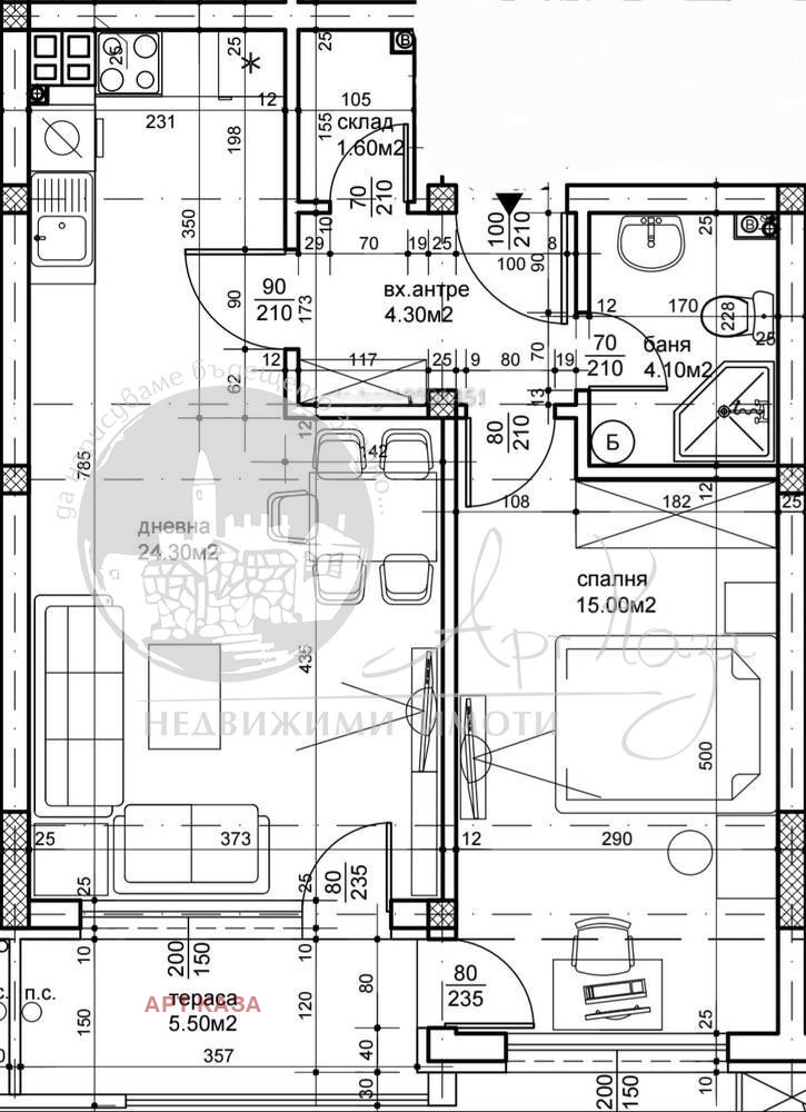 Продаја  1 спаваћа соба Пловдив , Христо Смирненски , 72 м2 | 43511273 - слика [10]