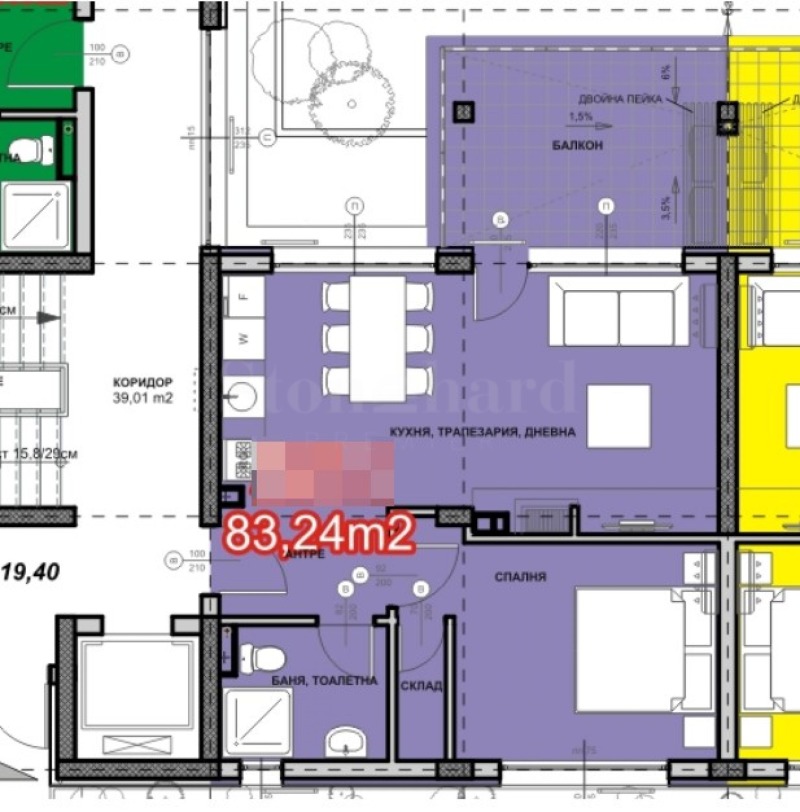 En venta  1 dormitorio región Burgas , Ajtopol , 83 metros cuadrados | 68202331 - imagen [14]