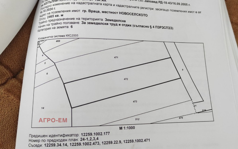 Продава ПАРЦЕЛ, гр. Враца, Кулата, снимка 1 - Парцели - 48257281