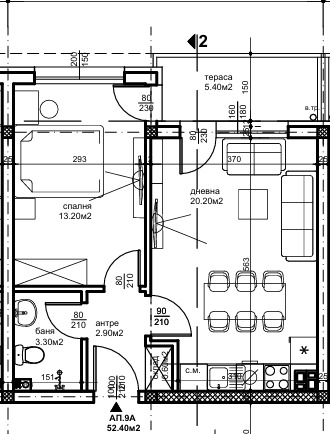Продава  2-стаен град Пловдив , Беломорски , 59 кв.м | 53667182