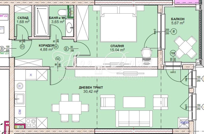 Продава  2-стаен град София , Малинова долина , 81 кв.м | 59718980 - изображение [8]