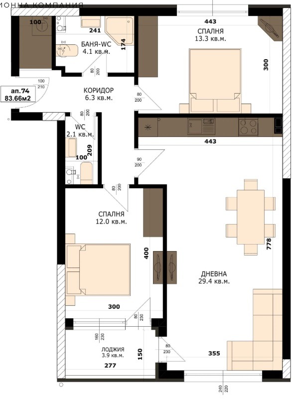 Продава  3-стаен град Варна , Кайсиева градина , 96 кв.м | 46262112 - изображение [2]