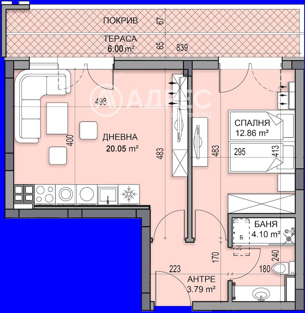 Продава 2-СТАЕН, гр. Пловдив, Гагарин, снимка 3 - Апартаменти - 55620225