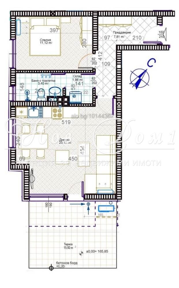 Продава 2-СТАЕН, гр. Пловдив, Христо Смирненски, снимка 2 - Апартаменти - 52661241