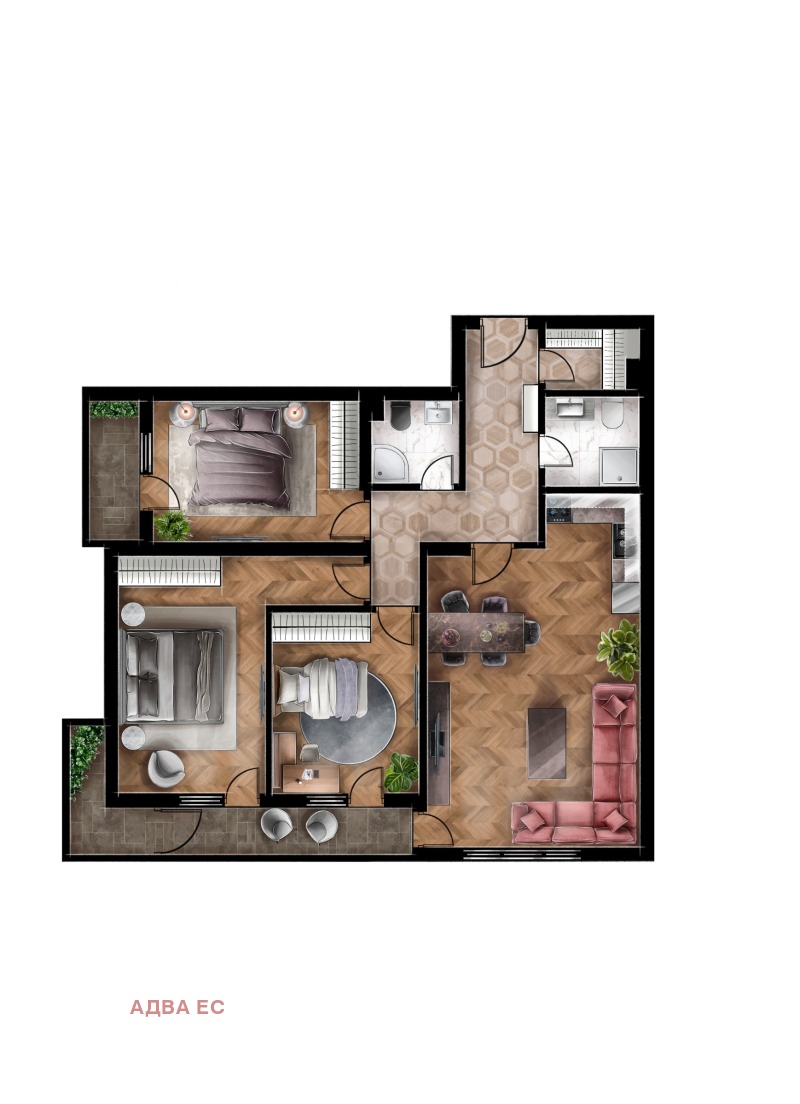 Продава 4-СТАЕН в град София, Люлин 5 - 135 кв.м / 239 218 € » 467 869.74 лв., АДВА ЕС